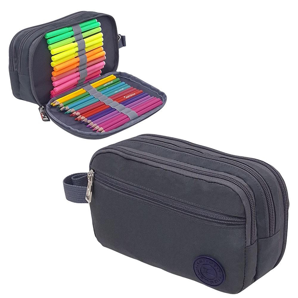 Cartuchera Organizadora Kengar Modelo Star - Plomo